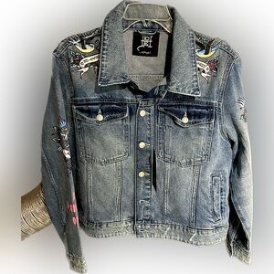 Ed hardy Rhinestone Jean Jacket